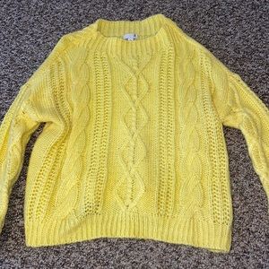 Cable knit sweater